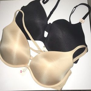 2 La SENZA bras NWT 38C Nude and Black